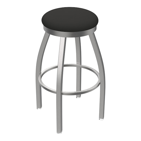 Holland Bar Stool Co OD802 Misha Stainless Steel 36 Swivel Outdoor Bar Stool with Breeze Graphite Seat OD80236SSOD003 - main